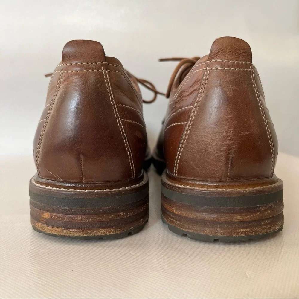 Clarks Brown Leather Lace Up Oxford Shoes